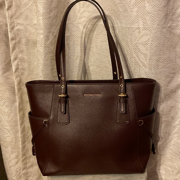 Michael Kors Burgundy Tote - Picture 3 of 12